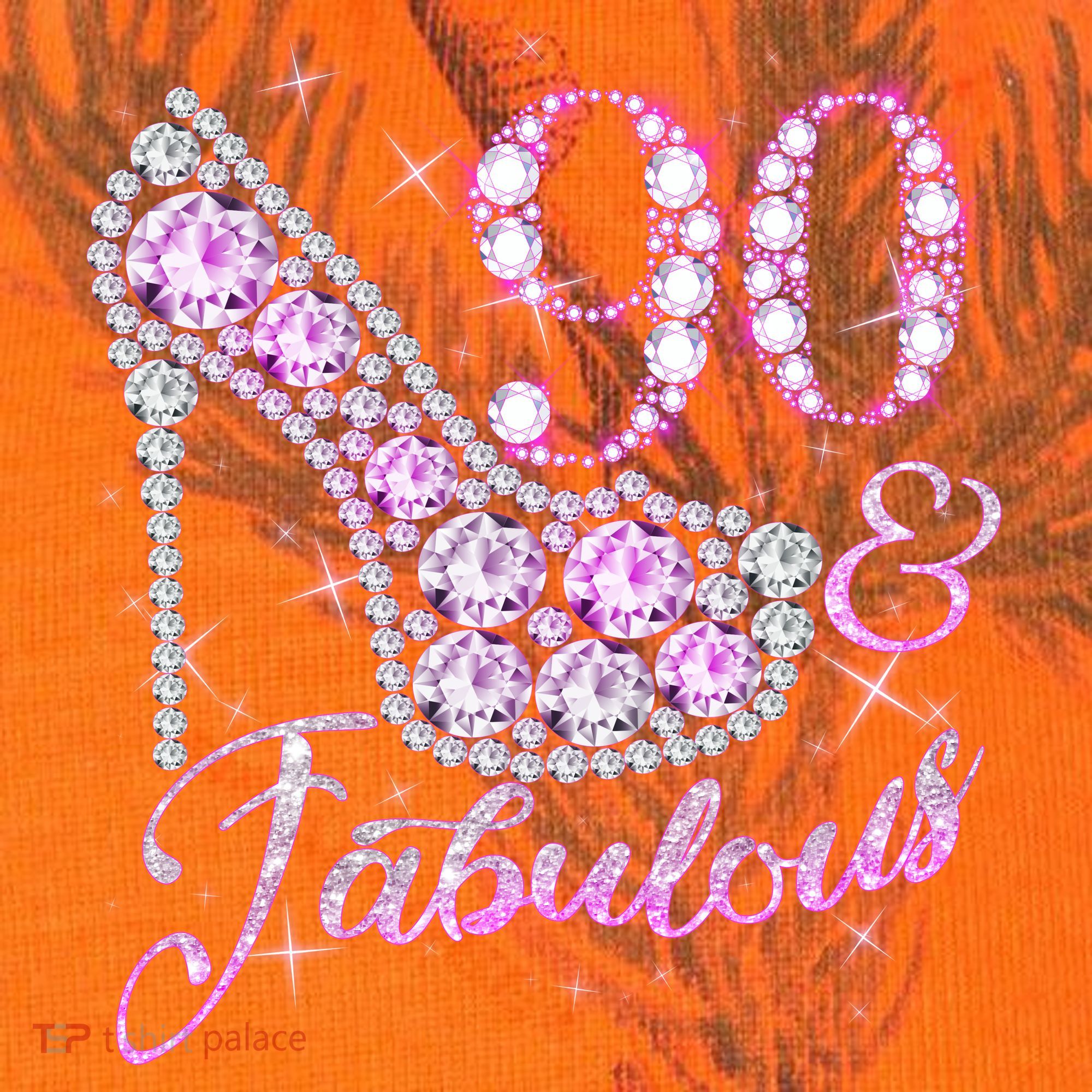 Fabulous & 90 Sparkly Shiny Heel 90th Birthday Kati Licensed 12" Camo Cuffed Beanie