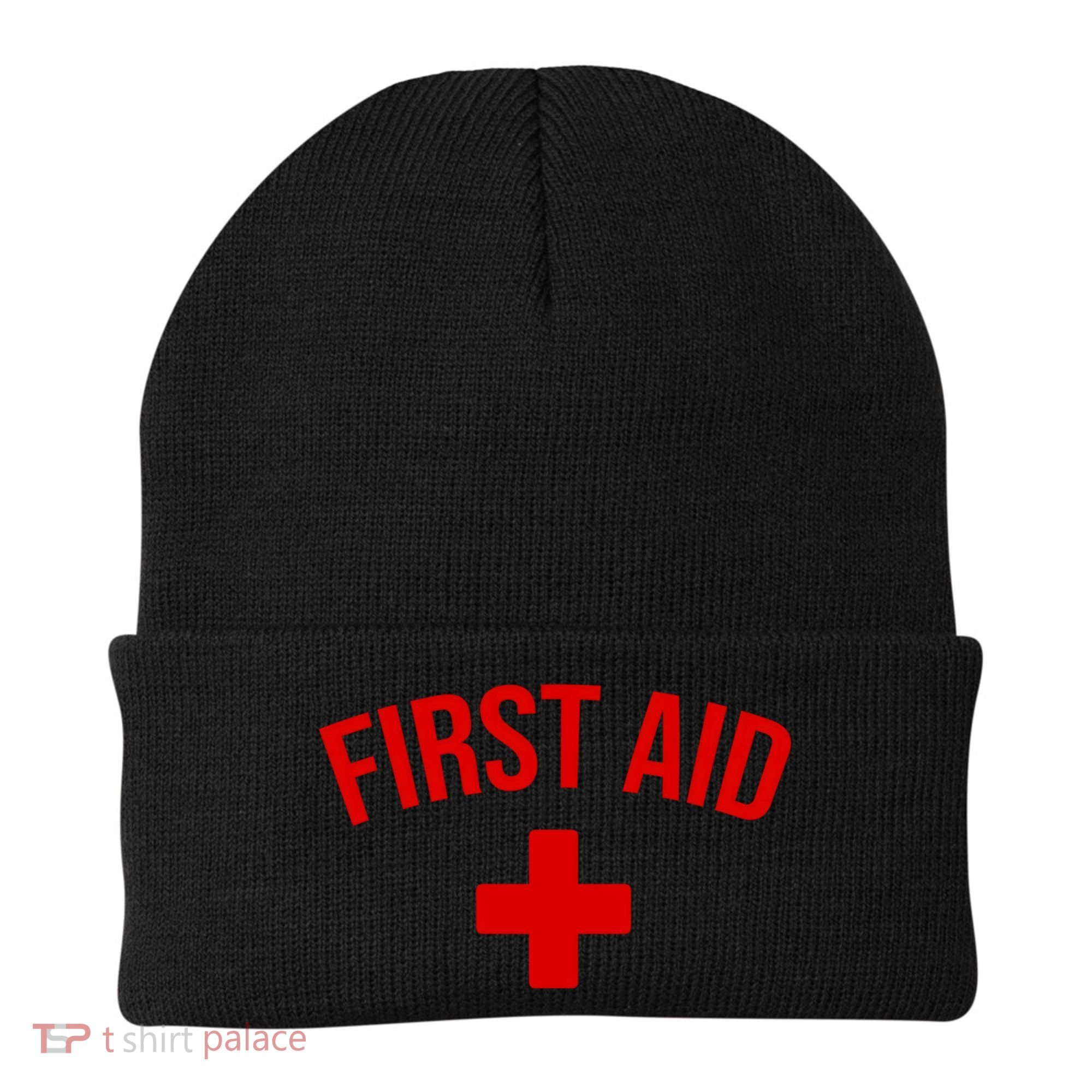 First Aid Cross Cool Medic Emergency Staff Uniform Gift Beanie