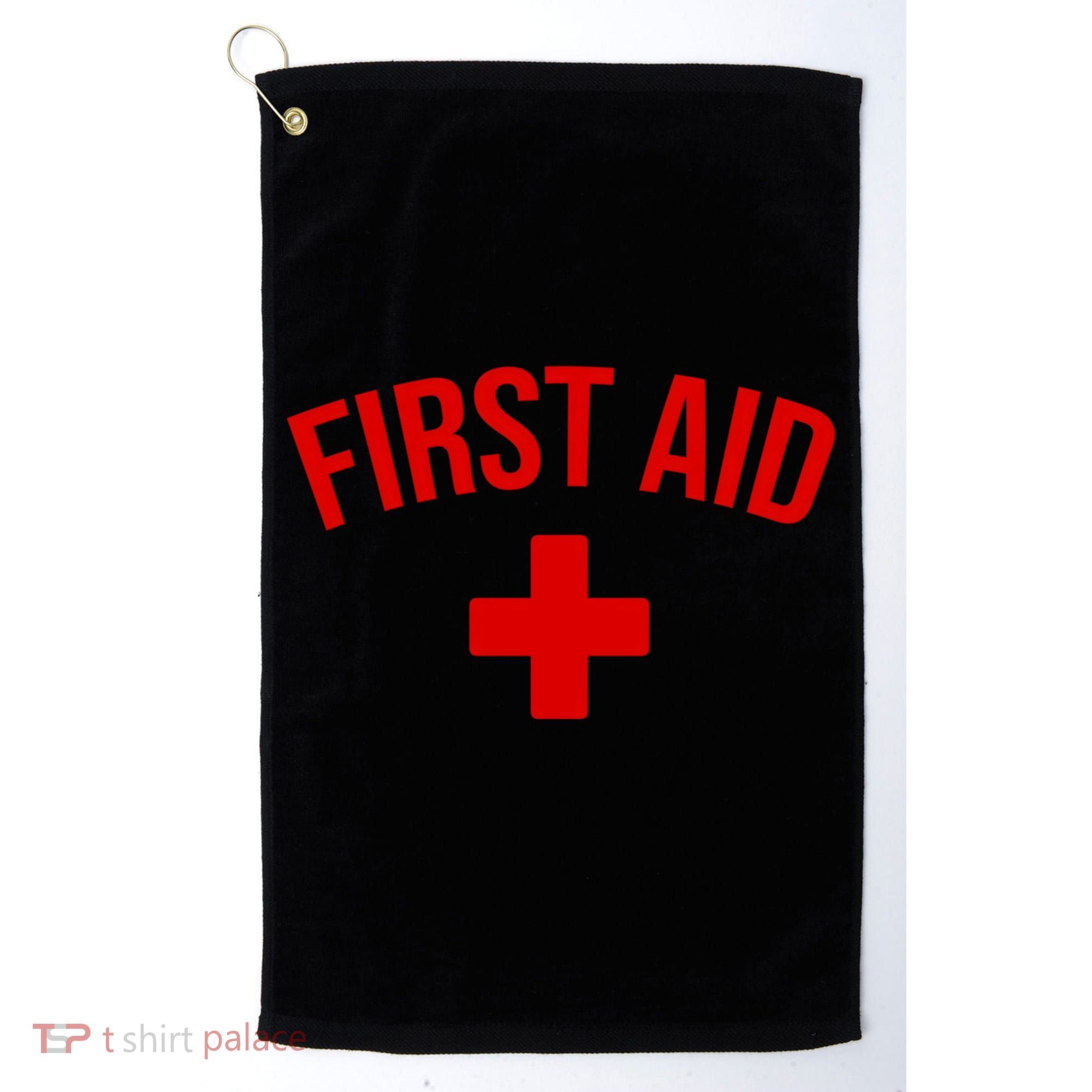 First Aid Cross Cool Medic Emergency Staff Uniform Gift Golf Towel