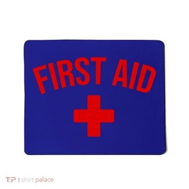 First Aid Cross Cool Medic Emergency Staff Uniform Gift Mousepad