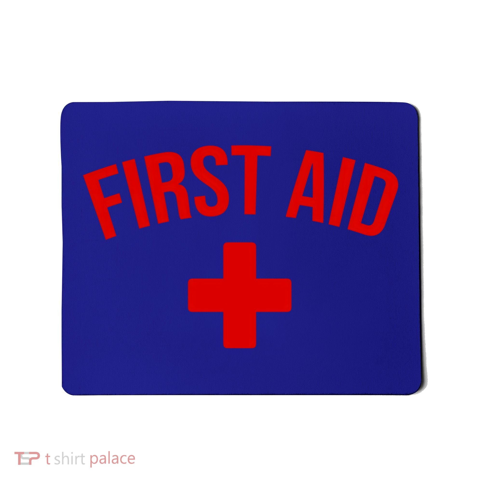 First Aid Cross Cool Medic Emergency Staff Uniform Gift Mousepad