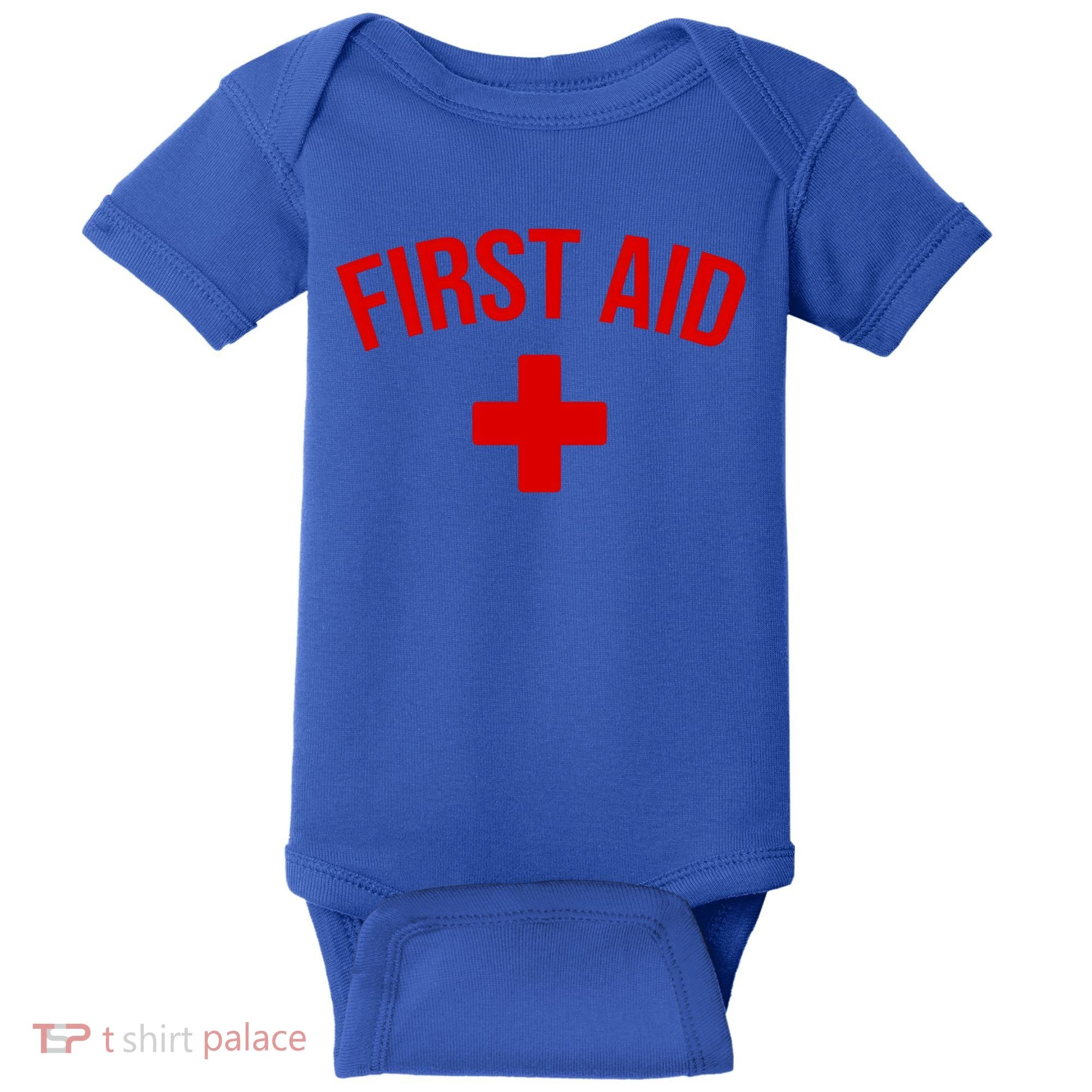First Aid Cross Cool Medic Emergency Staff Uniform Gift Baby Bodysuit