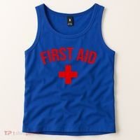 First Aid Cross Cool Medic Emergency Staff Uniform Gift Tank Top thumb 2