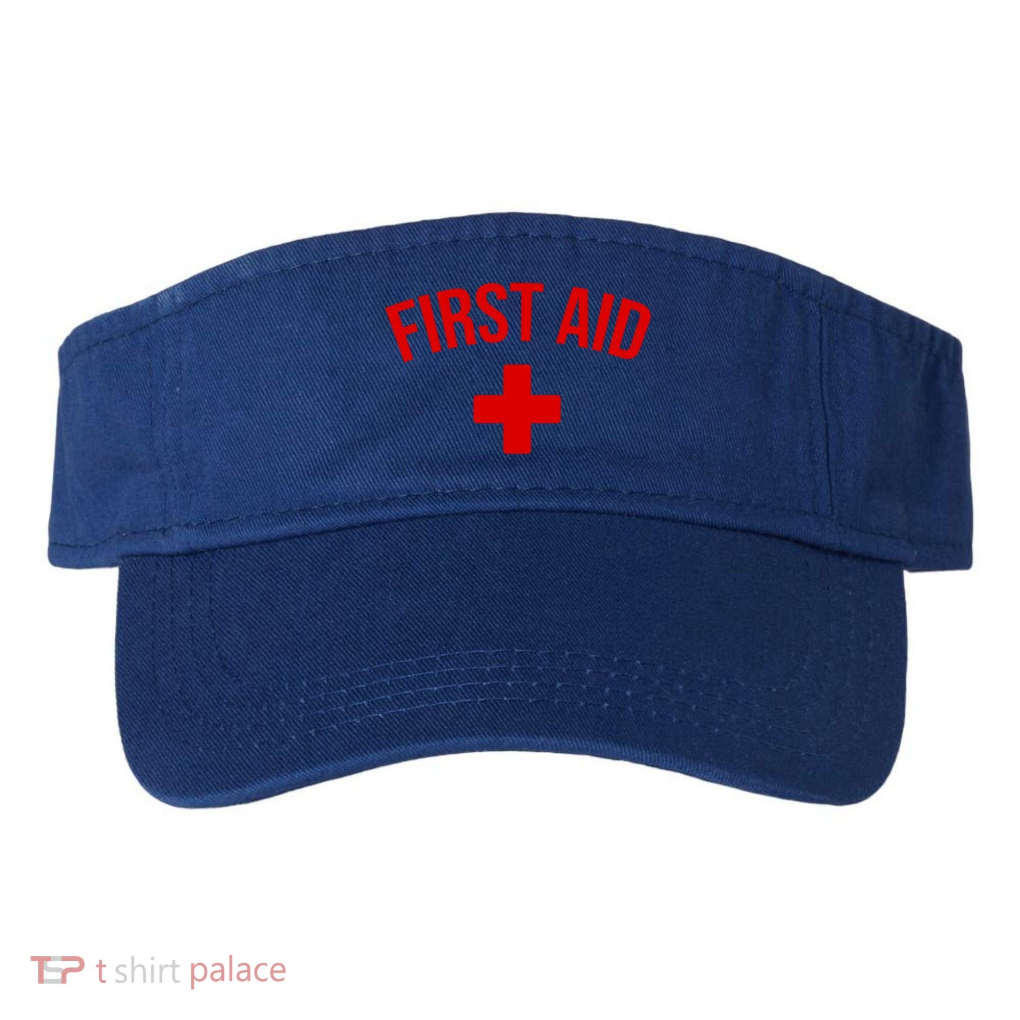 First Aid Cross Cool Medic Emergency Staff Uniform Gift Visor