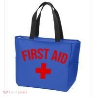 First Aid Cross Cool Medic Emergency Staff Uniform Gift Tote Bag thumb 3