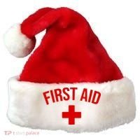 First Aid Cross Cool Medic Emergency Staff Uniform Gift Santa Hat thumb 0