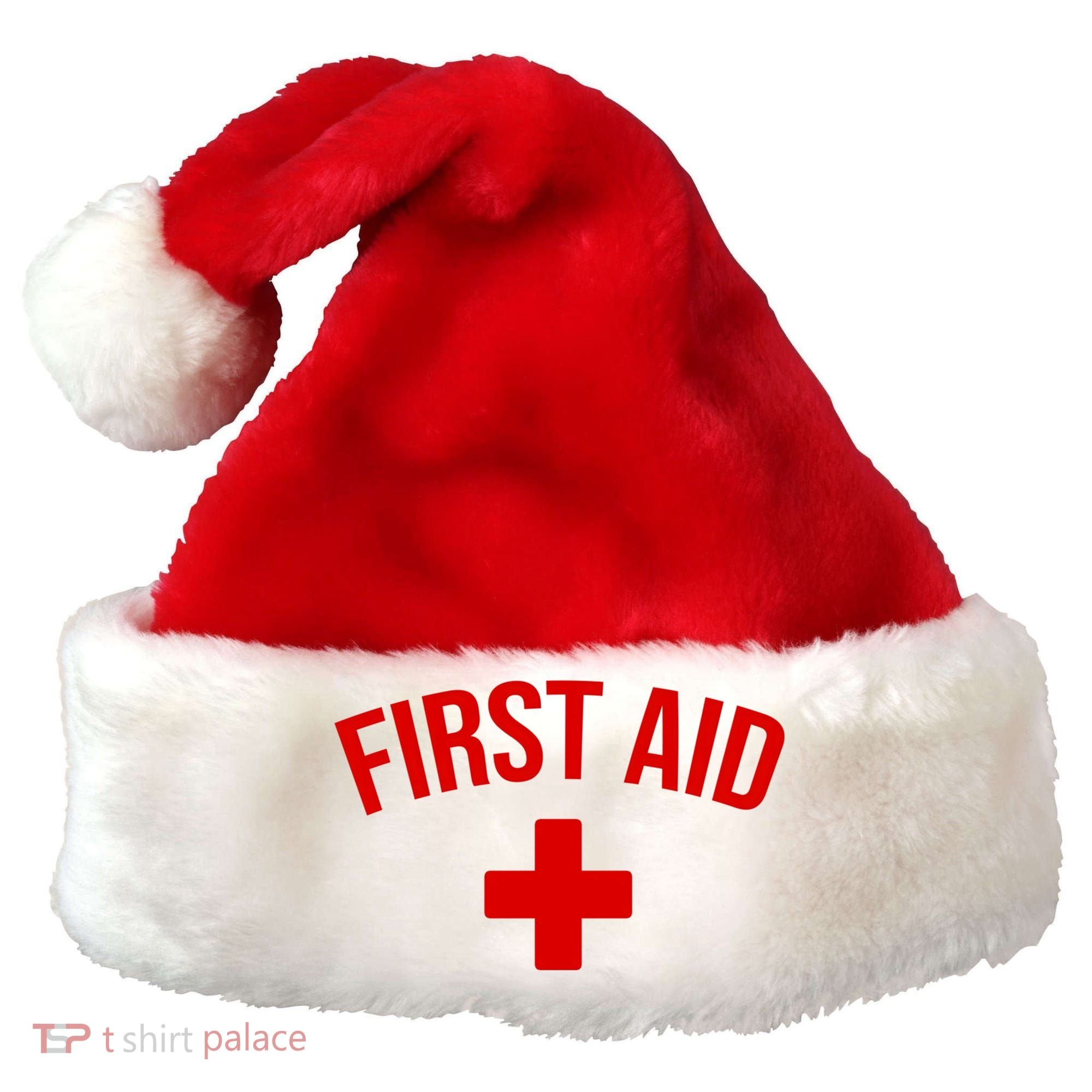 First Aid Cross Cool Medic Emergency Staff Uniform Gift Santa Hat