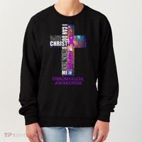Fibromyalgia Awareness Christmas Gif Women's Sweatshirt thumb 0