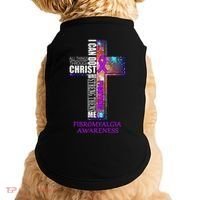 Fibromyalgia Awareness Christmas Gif Doggie Tank thumb 0