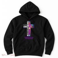 Fibromyalgia Awareness Christmas Gif Hoodie thumb 0