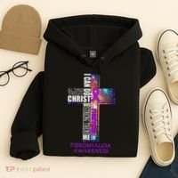 Fibromyalgia Awareness Christmas Gif Hoodie thumb 4