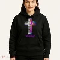 Fibromyalgia Awareness Christmas Gif Hoodie thumb 5