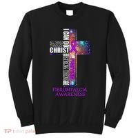 Fibromyalgia Awareness Christmas Gif Sweatshirt thumb 0