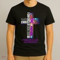 Fibromyalgia Awareness Christmas Gif T-Shirt thumb 3