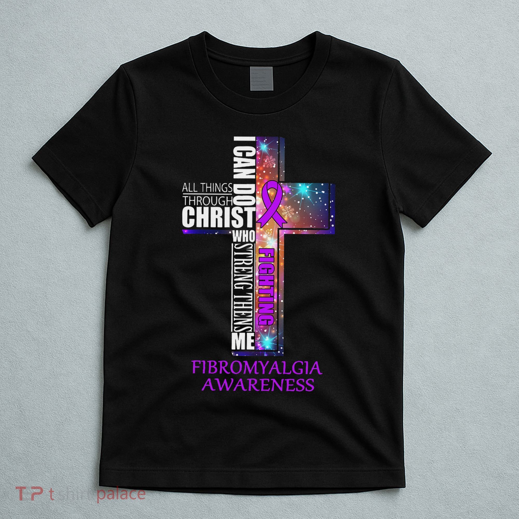 Fibromyalgia Awareness Christmas Gif T-Shirt