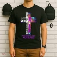 Fibromyalgia Awareness Christmas Gif T-Shirt thumb 6