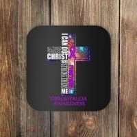 Fibromyalgia Awareness Christmas Gif Coaster thumb 0