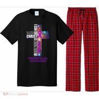 Fibromyalgia Awareness Christmas Gif Pajama Set thumb 0