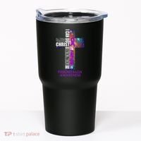 Fibromyalgia Awareness Christmas Gif Tumbler thumb 0