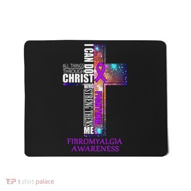 Fibromyalgia Awareness Christmas Gif Mousepad