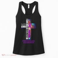 Fibromyalgia Awareness Christmas Gif Women's Tank Top thumb 0