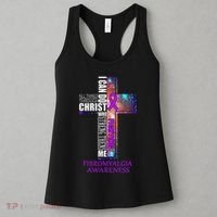 Fibromyalgia Awareness Christmas Gif Women's Tank Top thumb 3