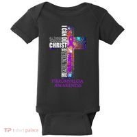 Fibromyalgia Awareness Christmas Gif Baby Bodysuit thumb 0