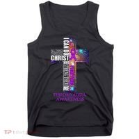 Fibromyalgia Awareness Christmas Gif Tank Top thumb 0