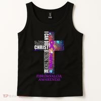 Fibromyalgia Awareness Christmas Gif Tank Top thumb 2