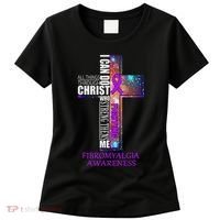 Fibromyalgia Awareness Christmas Gif Women's T-Shirt thumb 0