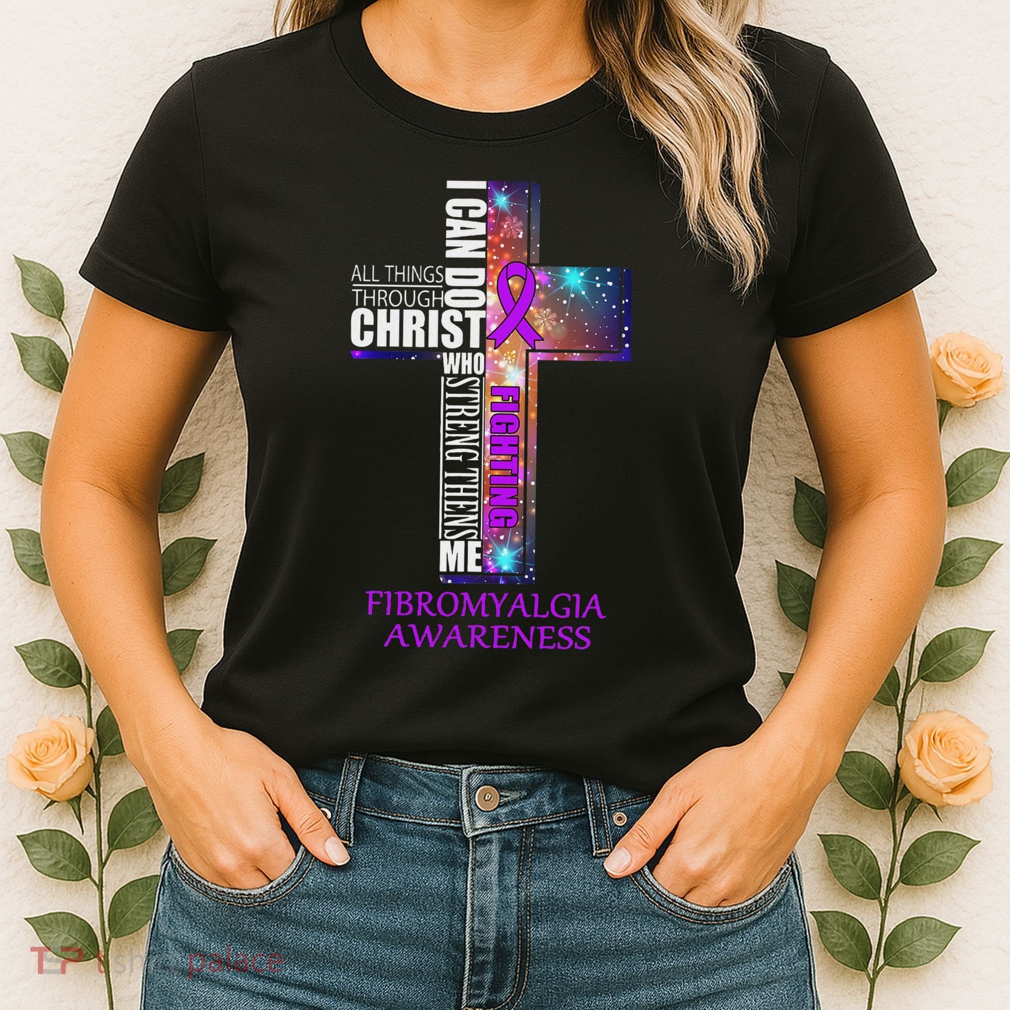 Fibromyalgia Awareness Christmas Gif Women's T-Shirt