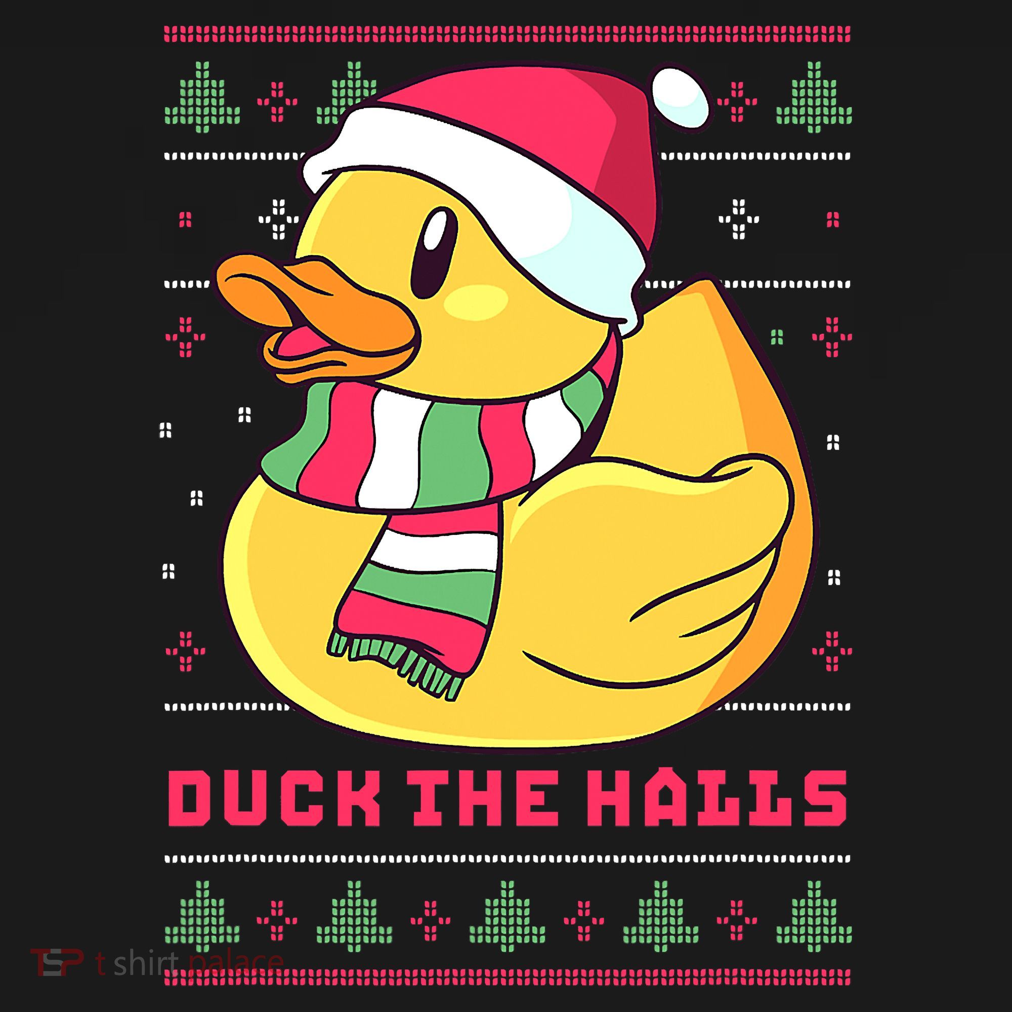 Funny and Cute Duck Puns Merry Christmas Duck The Halls Women's Hoodie