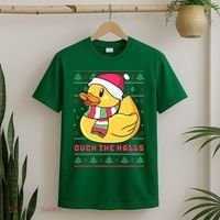 Funny and Cute Duck Puns Merry Christmas Duck The Halls T-Shirt thumb 2