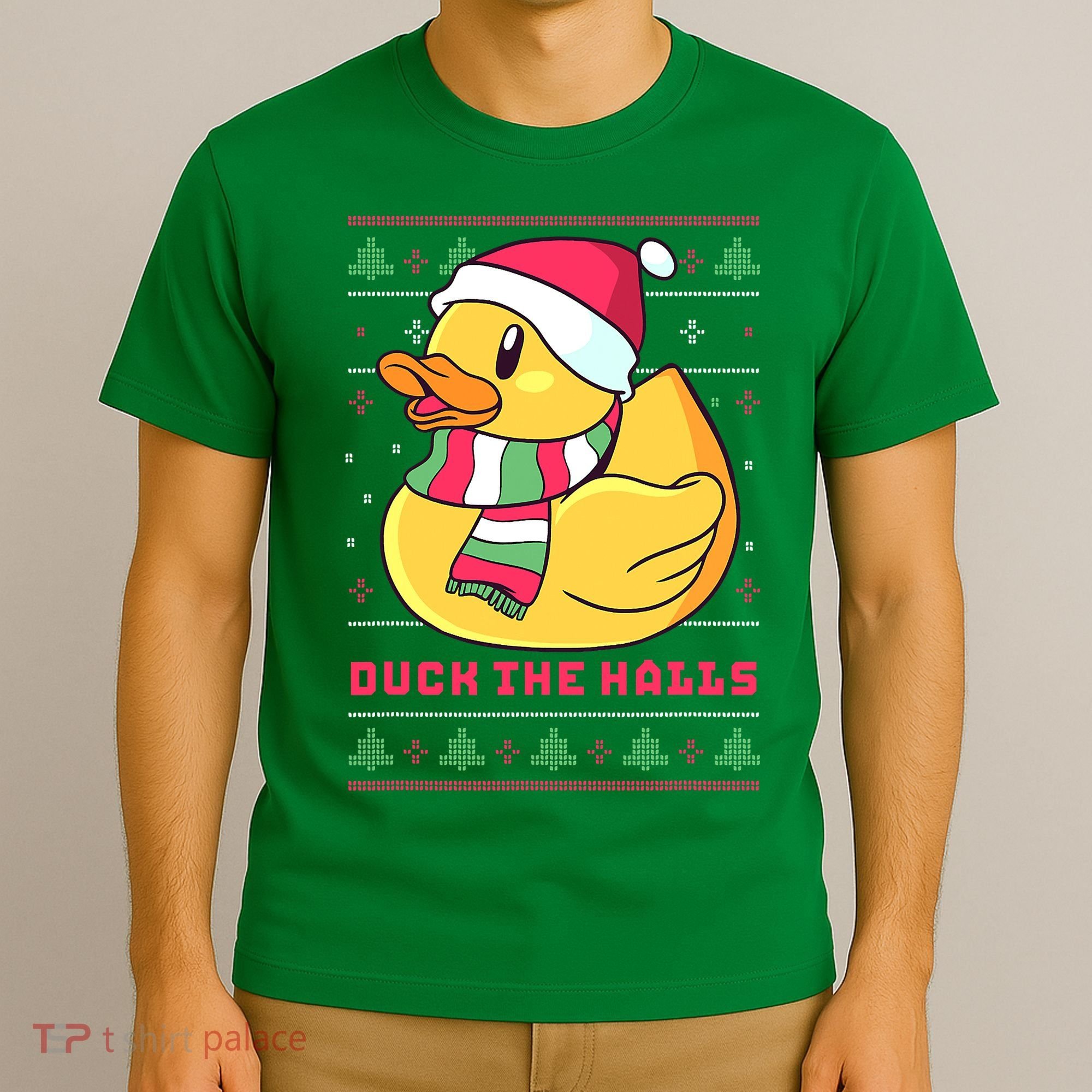 Funny and Cute Duck Puns Merry Christmas Duck The Halls T-Shirt