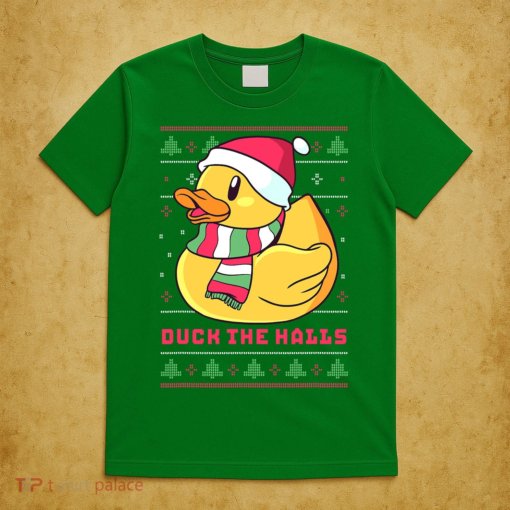 Funny and Cute Duck Puns Merry Christmas Duck The Halls T-Shirt