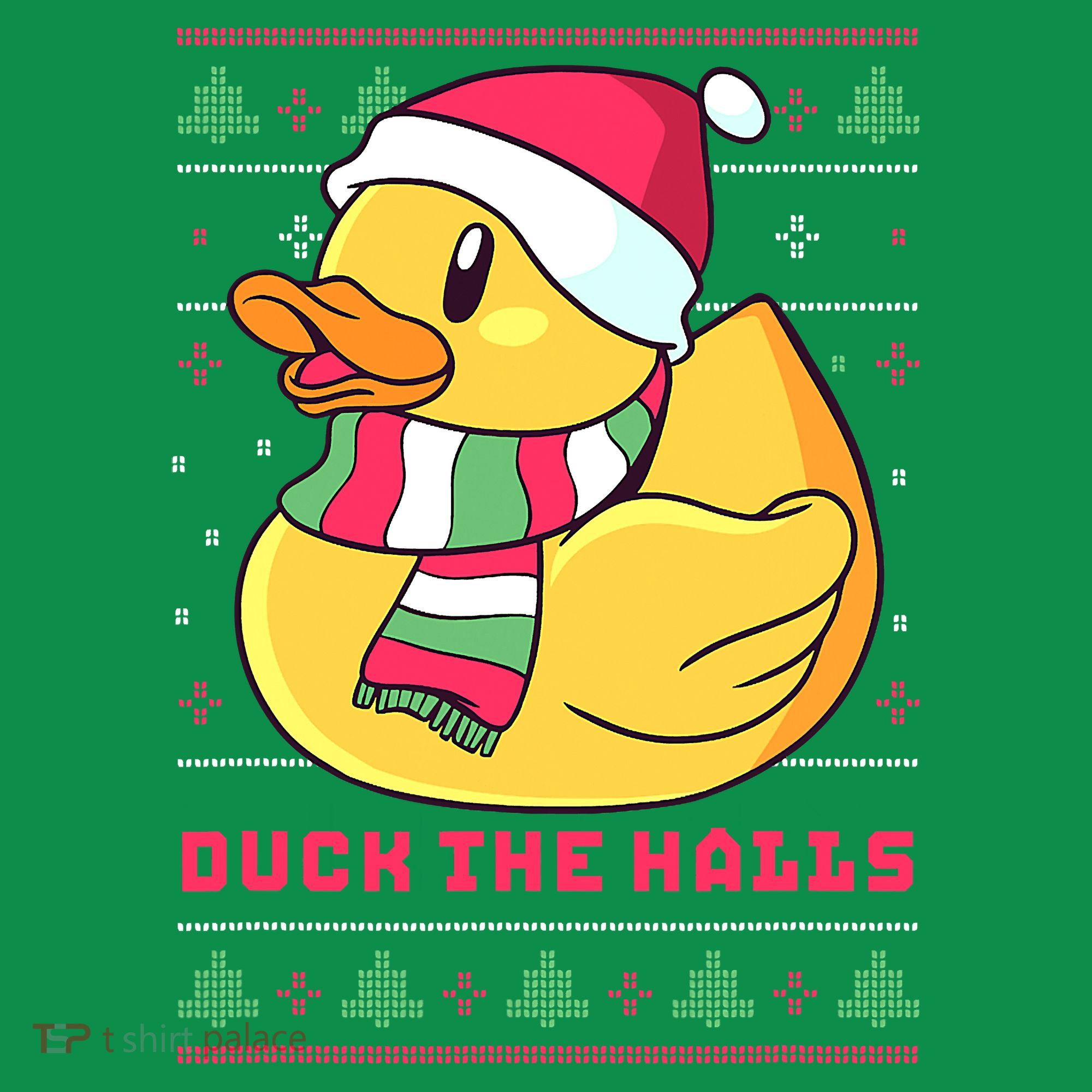 Funny and Cute Duck Puns Merry Christmas Duck The Halls T-Shirt