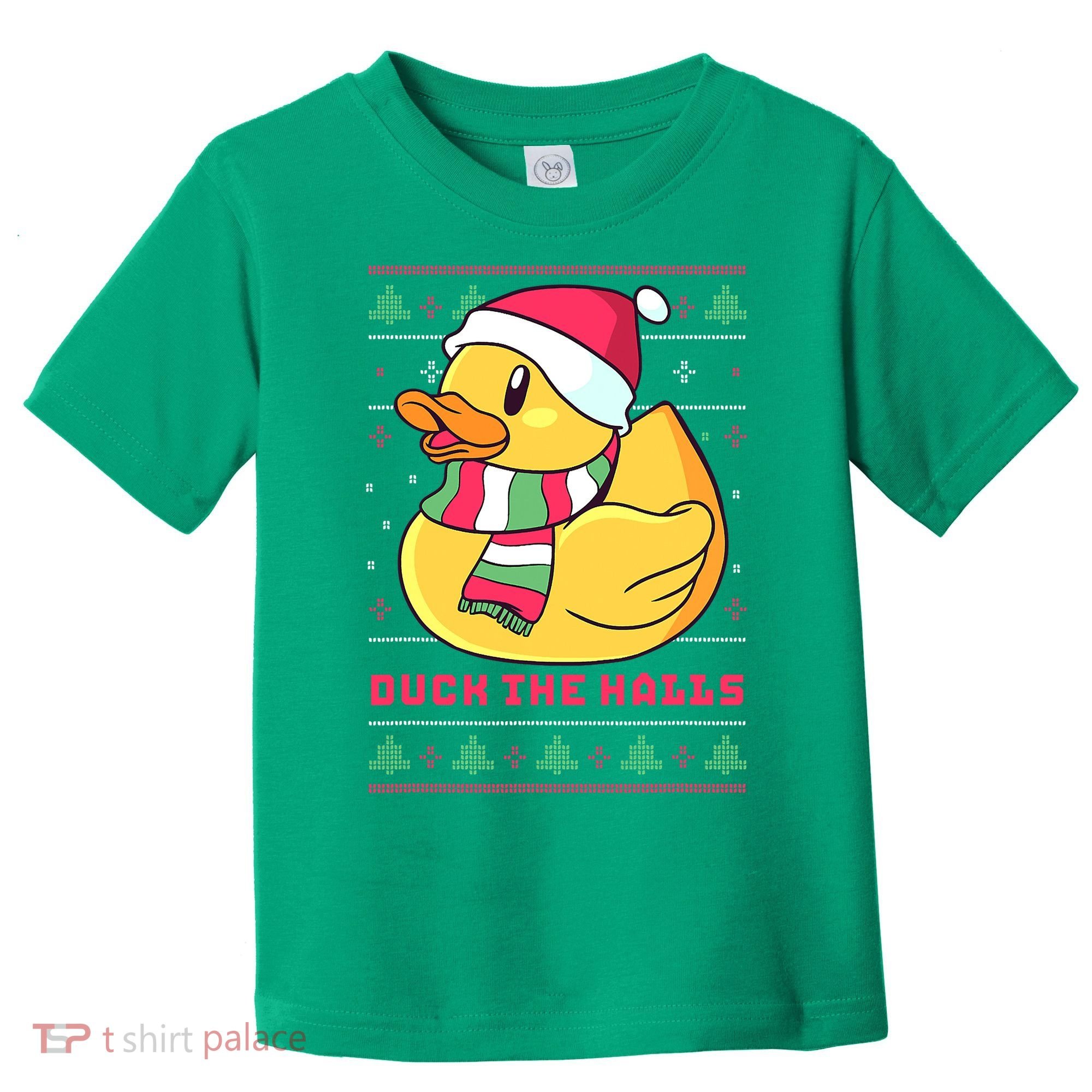 Funny and Cute Duck Puns Merry Christmas Duck The Halls Toddler T-Shirt