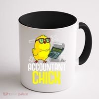 Funny Accountant Chick Gift For Cpa Bookkeeper Auditor Wo Coffee Mug thumb 1