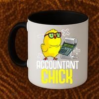 Funny Accountant Chick Gift For Cpa Bookkeeper Auditor Wo Coffee Mug thumb 2