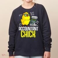 Funny Accountant Chick Gift For Cpa Bookkeeper Auditor Wo Women's Sweatshirt thumb 0