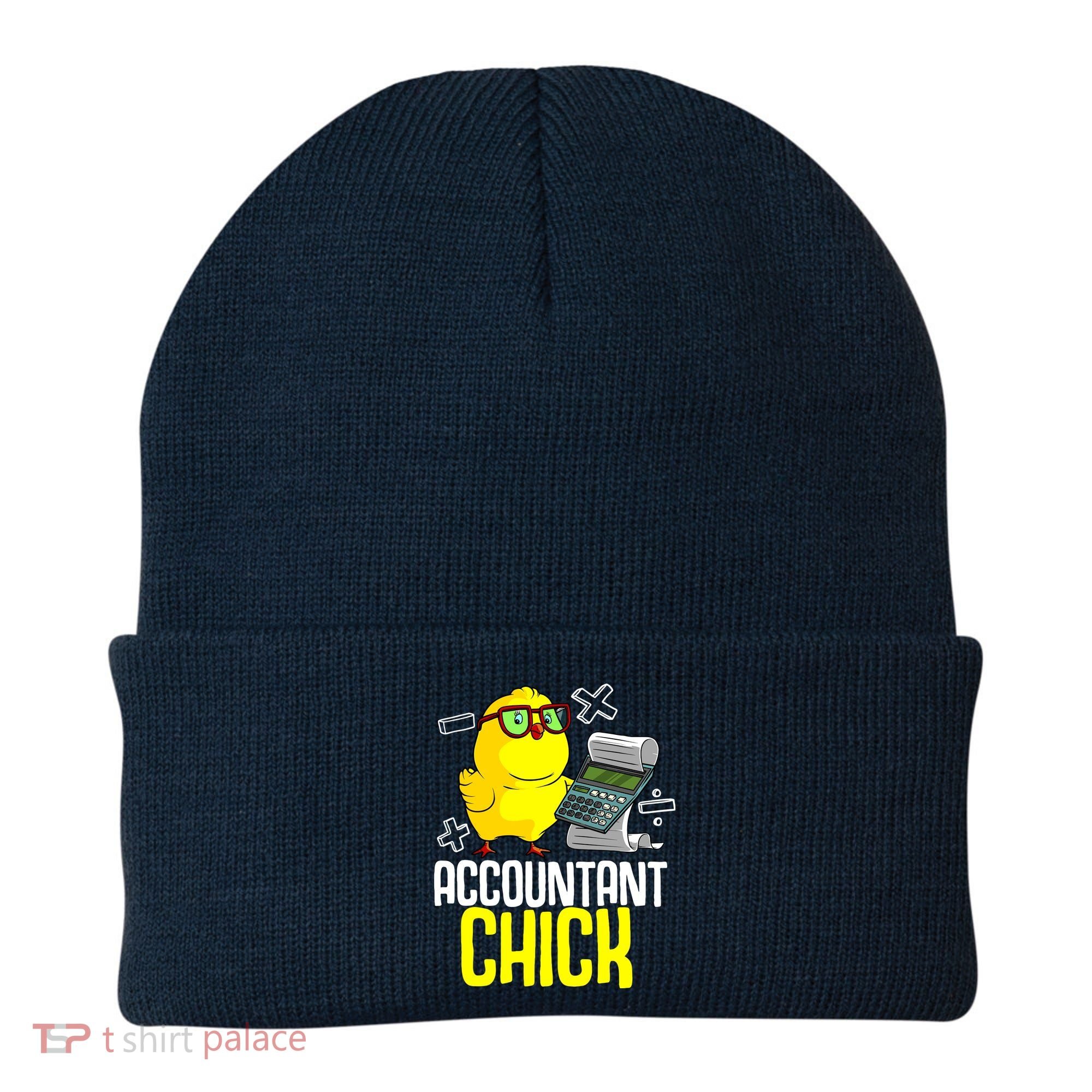 Funny Accountant Chick Gift For Cpa Bookkeeper Auditor Wo Beanie