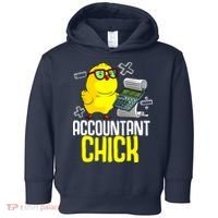 Funny Accountant Chick Gift For Cpa Bookkeeper Auditor Wo Toddler Hoodie thumb 0
