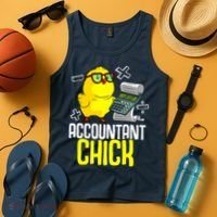Funny Accountant Chick Gift For Cpa Bookkeeper Auditor Wo Tank Top thumb 4