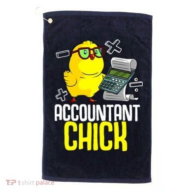 Funny Accountant Chick Gift For Cpa Bookkeeper Auditor Wo Golf Towel
