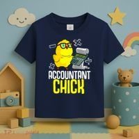 Funny Accountant Chick Gift For Cpa Bookkeeper Auditor Wo Toddler T-Shirt thumb 3