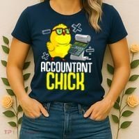 Funny Accountant Chick Gift For Cpa Bookkeeper Auditor Wo Women's T-Shirt thumb 2