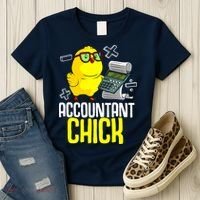 Funny Accountant Chick Gift For Cpa Bookkeeper Auditor Wo Women's T-Shirt thumb 3