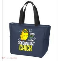 Funny Accountant Chick Gift For Cpa Bookkeeper Auditor Wo Tote Bag thumb 3