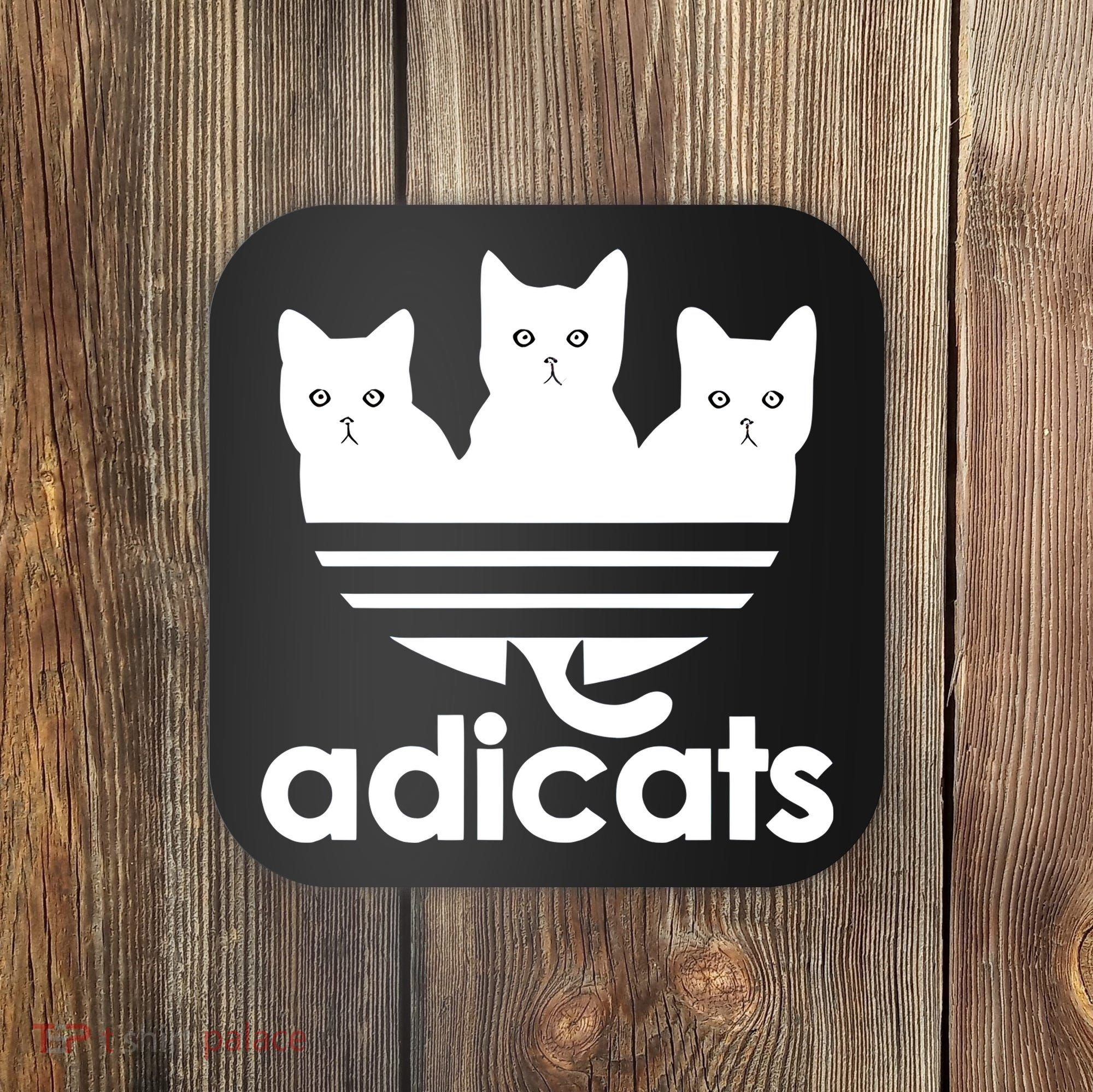 Funny Adicats Cute Cat Lover Pocket Cat Cat Mom Black Cat Coaster