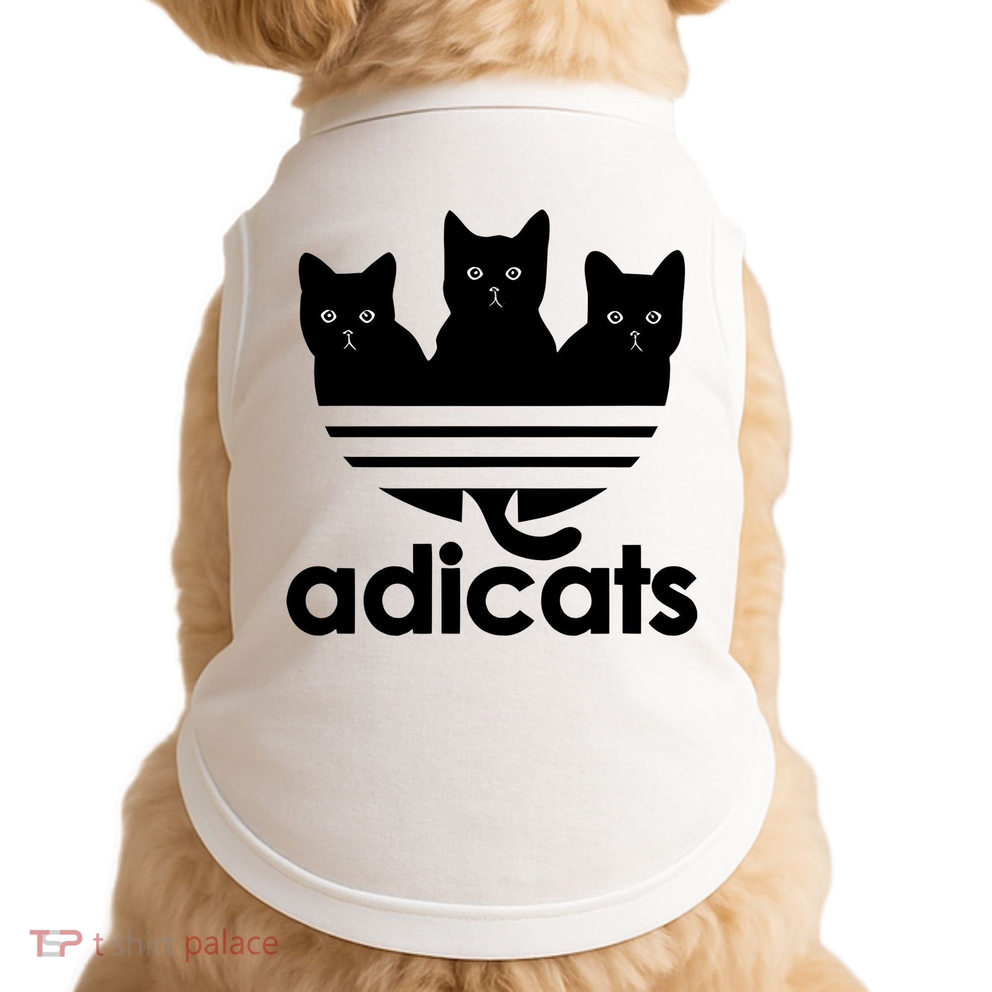 Funny Adicats Cute Cat Lover Pocket Cat Cat Mom Black Cat Doggie Tank